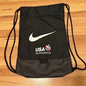 Nike Black USA Gymnastics Drawstring Bag